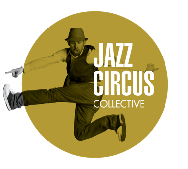 Jazz Circus Collective logo voor desktop.